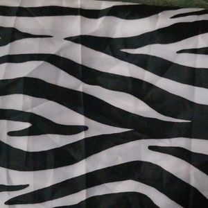 Zebra shower curtain